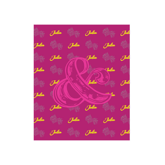 & JULIA Ampersand Logo Blanket